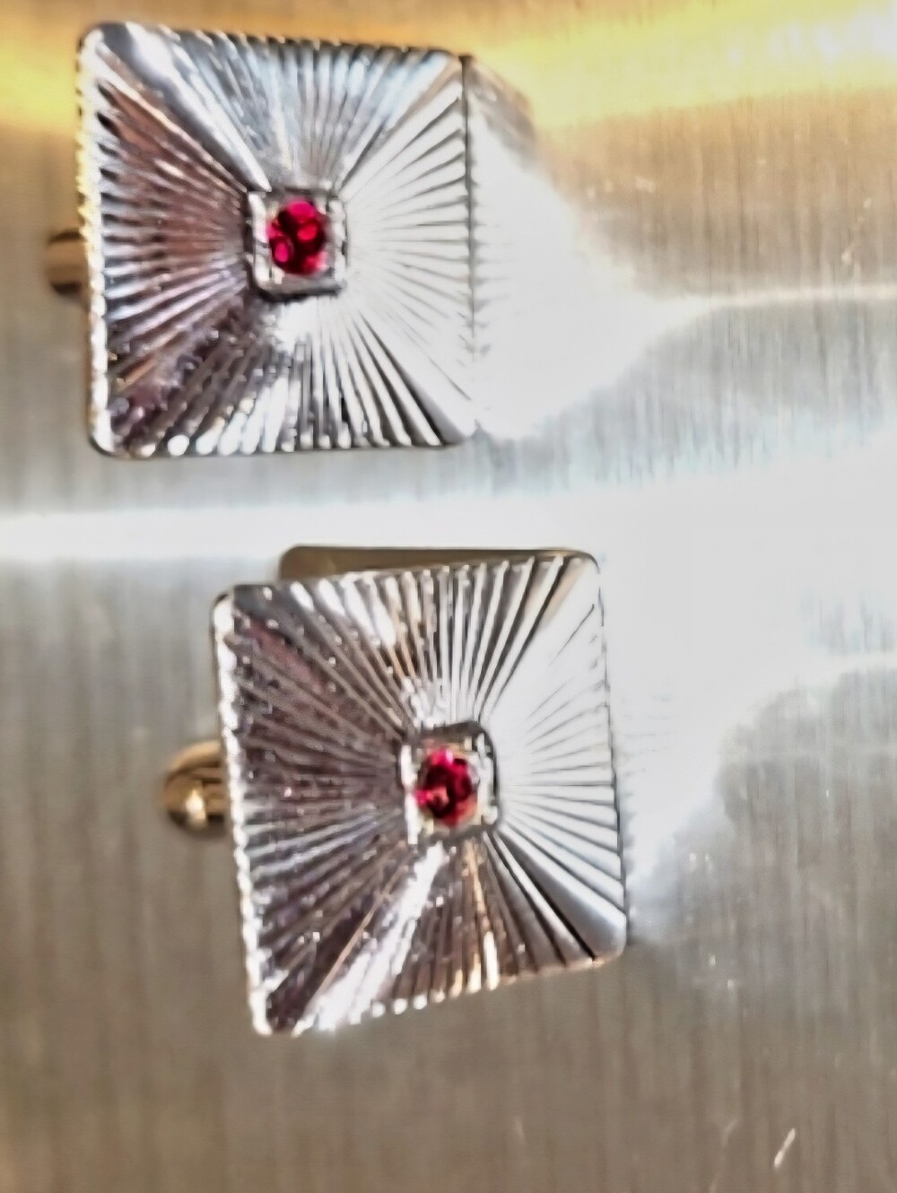 Vintage Sunlight Burst Men’s Cuff Links